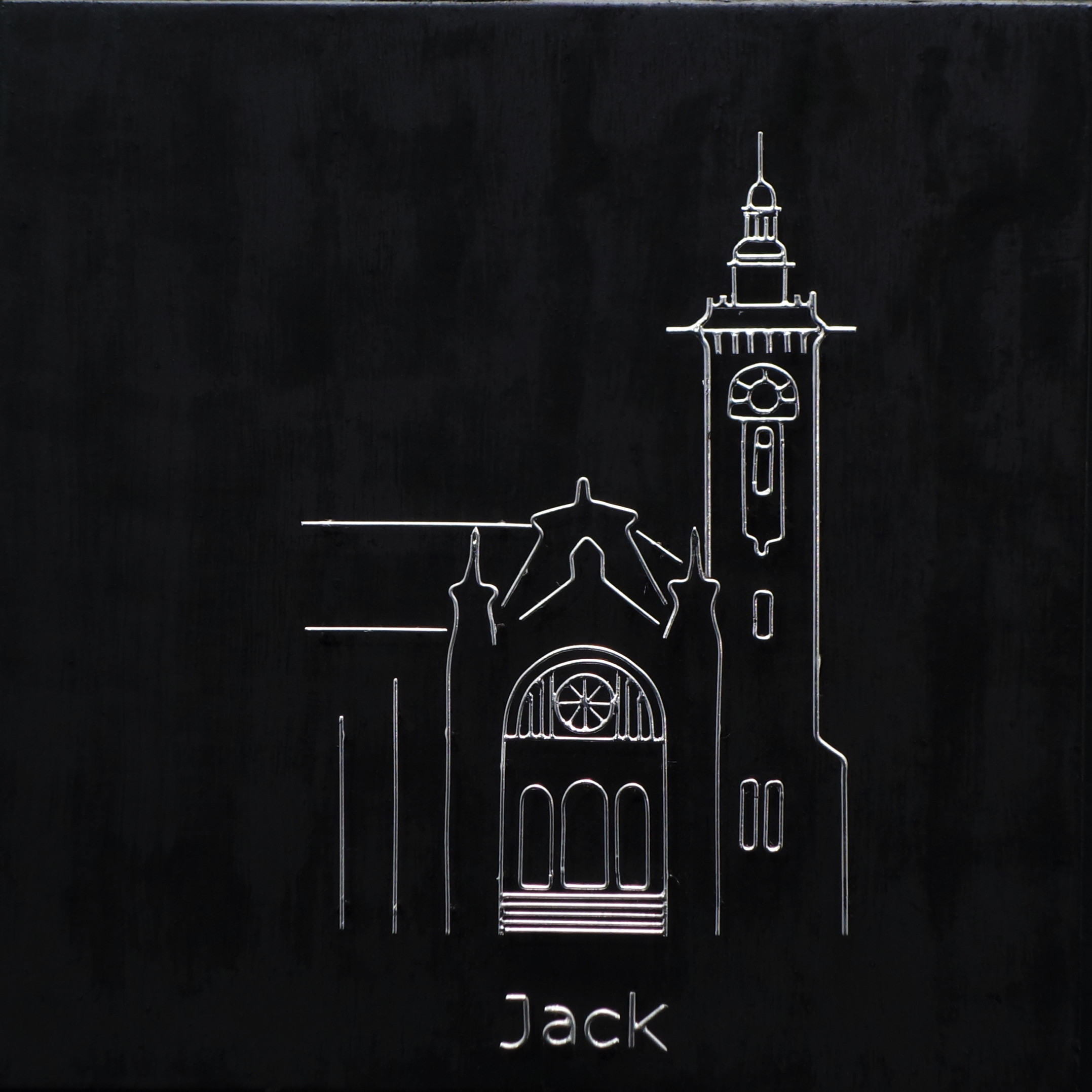 はんだ付けアート作品　横浜三塔　その三、横浜市開港記念会館の塔の部分、通称：Ｊａｃｋ